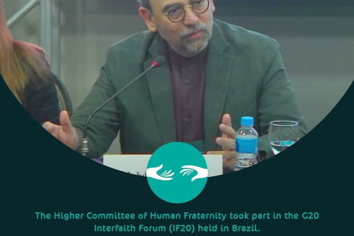 The Higher Committee of Human Fraternity took part in the G20 Interfaith Forum (IF20) held in Brazil.